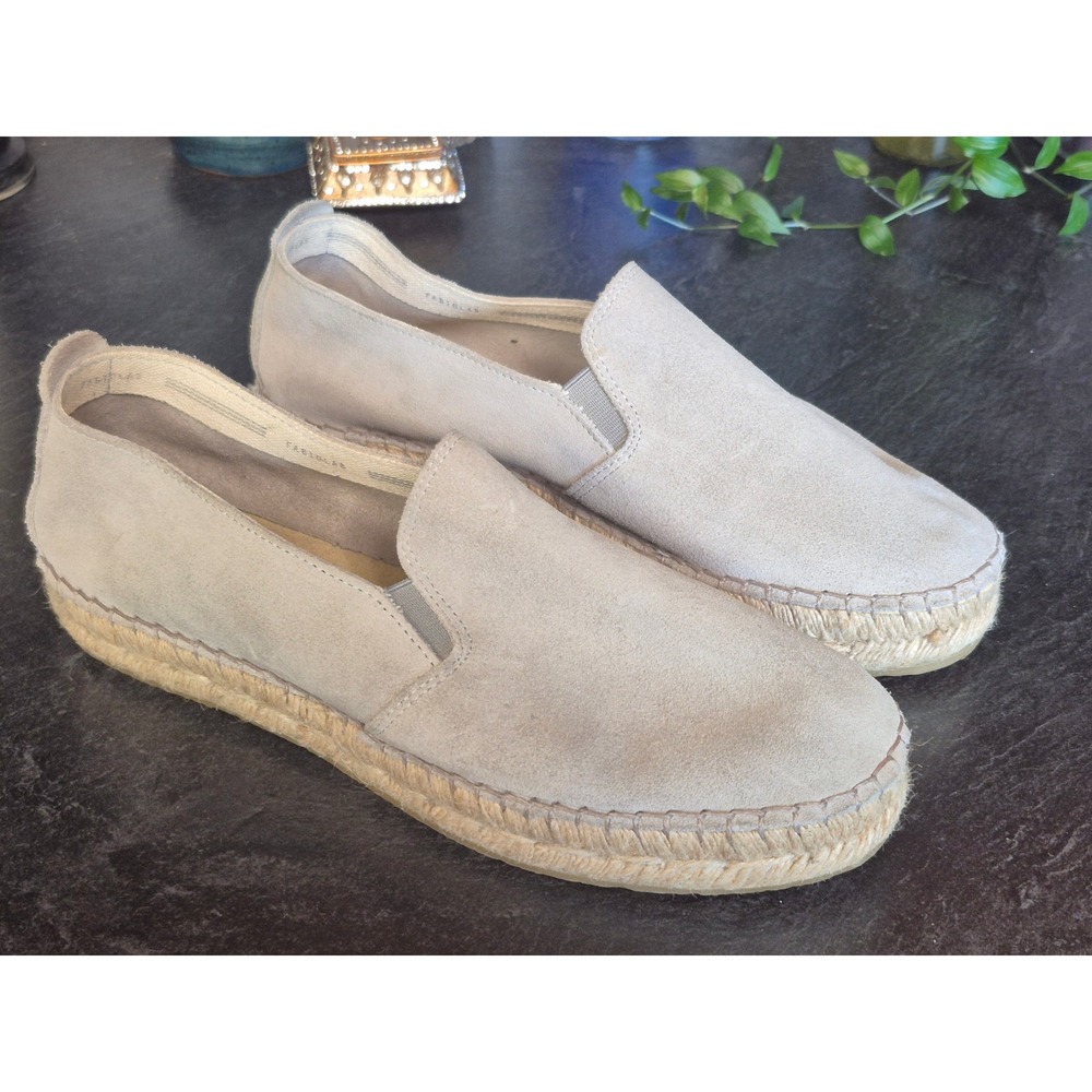 Fabiolas Womens 9 9.5 EU 40 Suede Leather Espadrille Slip On Loafers Spain Shoes